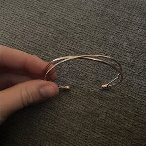 Rose gold twist Cuff Bracelet